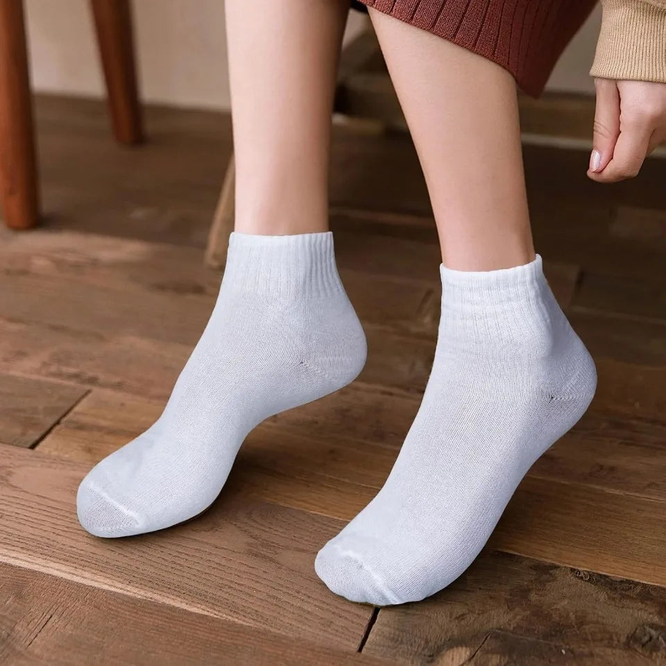 120 Pairs Mens Quarter Ankle Socks Athletic Moisture Wicking Casual Sports Socks Bulk Pack Unisex for Men and Women