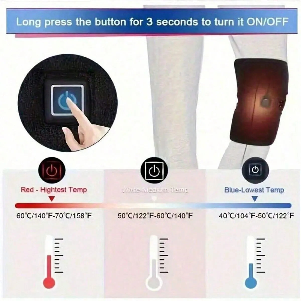 AXH Electric Heating Kneepad For Pain Relief And Warmth