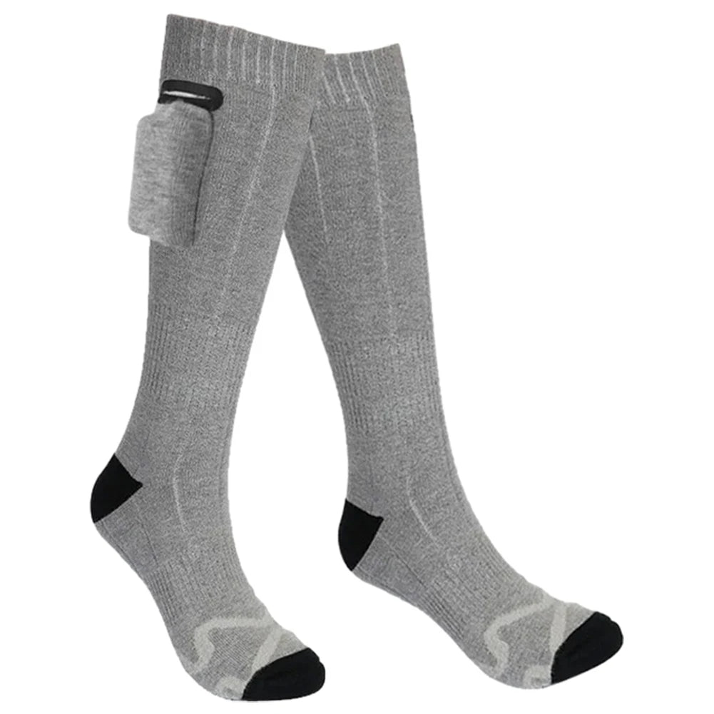 Unisex Electric Thermal Socks Breathable Rechargeable Washable Heated Socks for Winter Skiing and Cycling