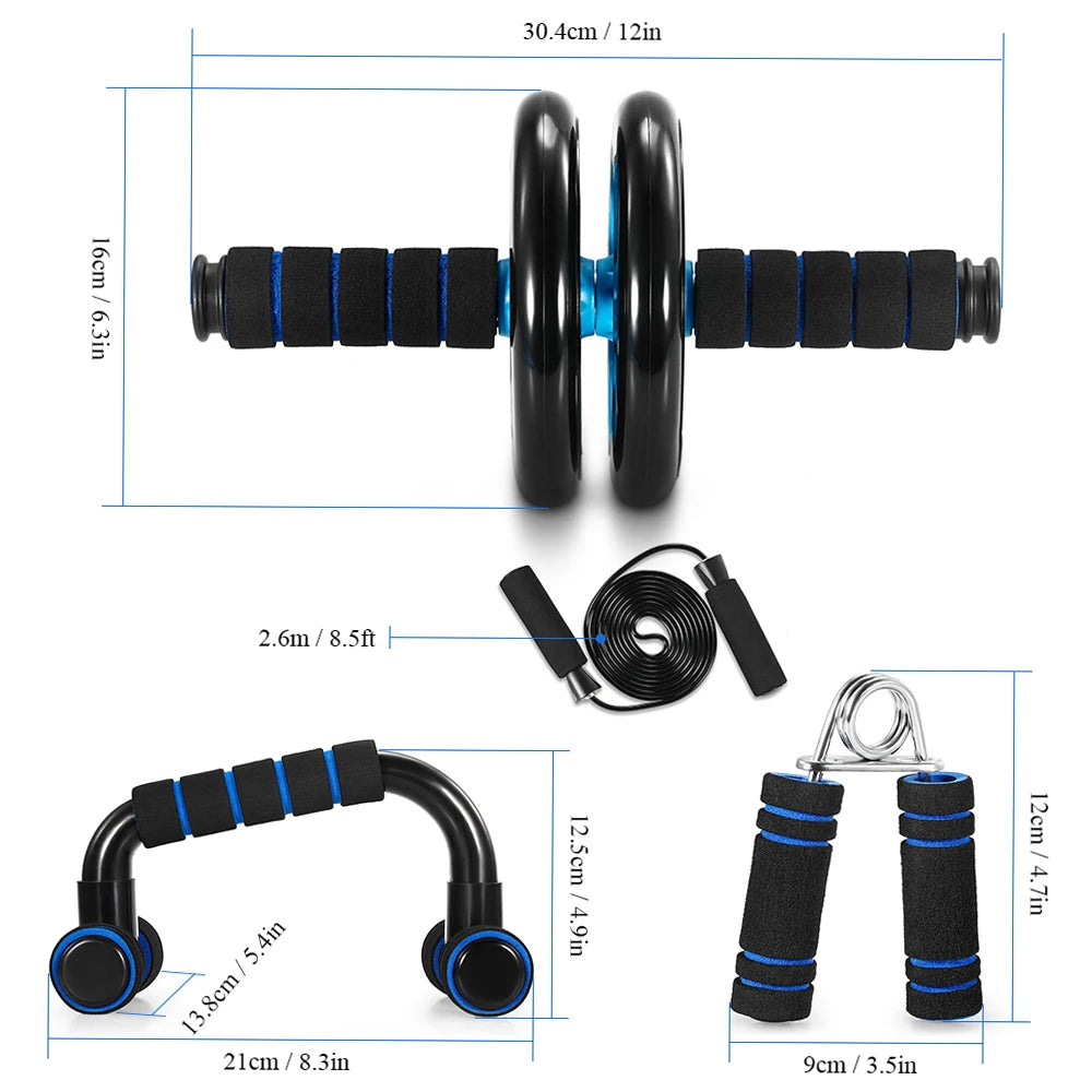 YOSOO Abdominal Wheel 5 In 1 Home Workout Set Fitness Kit