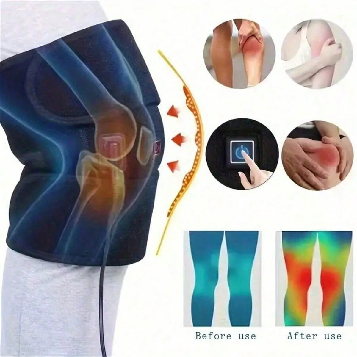 AXHChoice Electric Heating Kneepad for Moxibustion Therapy