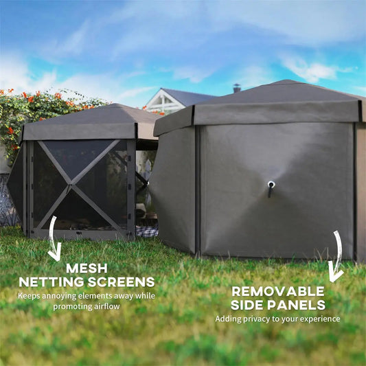 Durable Pop-Up Gazebo Canopy Tent for Outdoor Events, Camping & Parties
