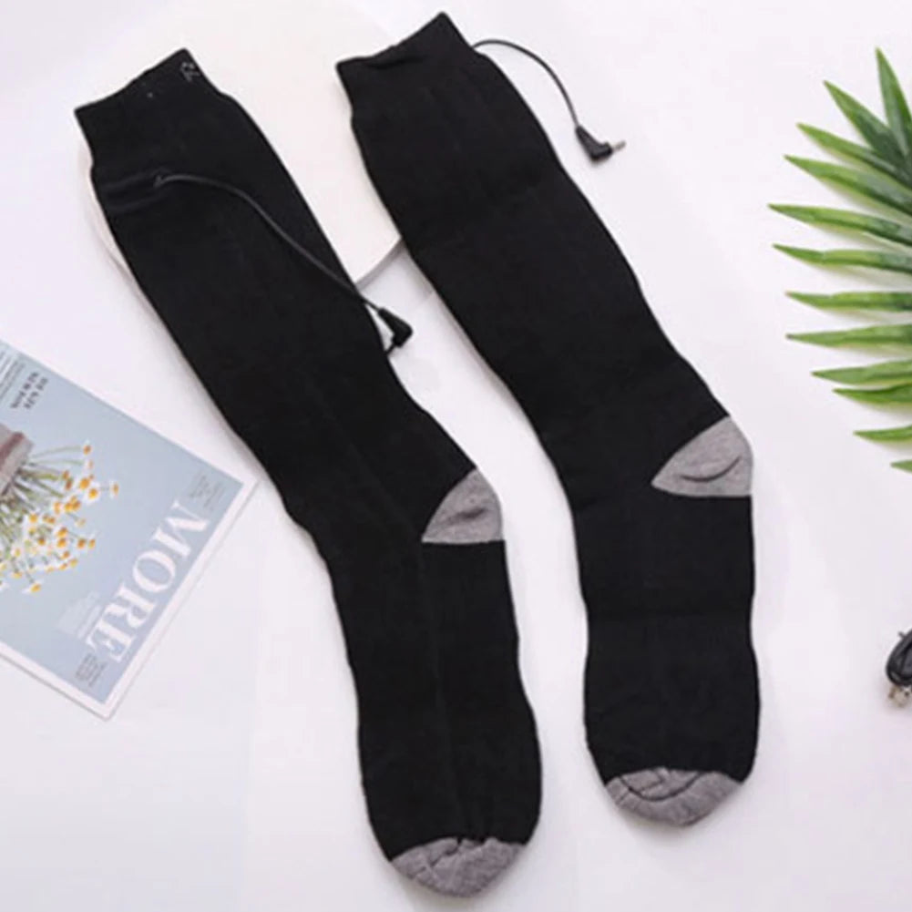 Unisex Electric Thermal Socks Breathable Heated Washable Rechargeable for Winter Skiing and Cycling