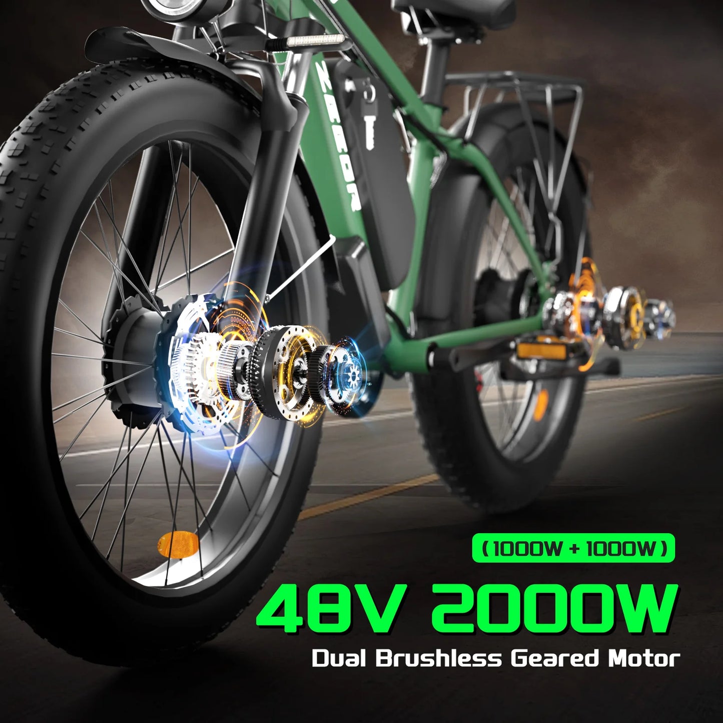 ZEEGR B1 F1 Full Suspension Electric Bike 48V 2000W CE