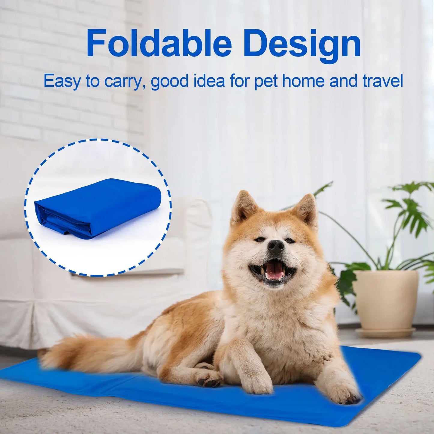 Pet Cooling Pad For Dogs And Cats Pressure Activated Dog Cooling Pad No Water Or Refrigeration Required Non Toxic Gel