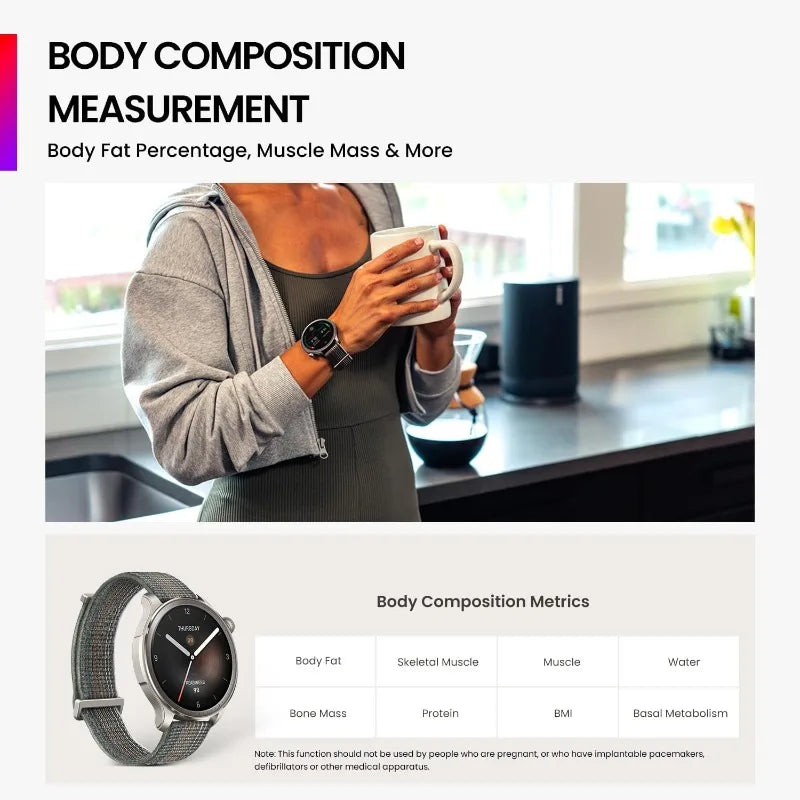 Hign-concerned Smartwatch Fitness Tracker Health Analysis