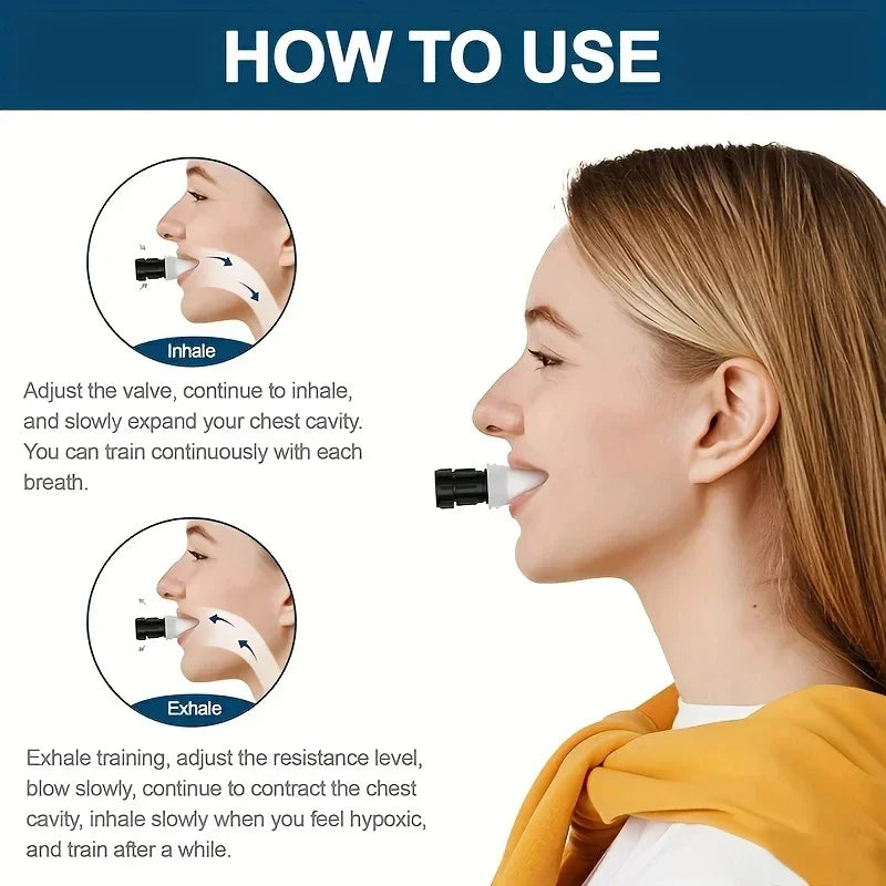 Lotank Silicone Respiratory Trainer For Exercise Endurance
