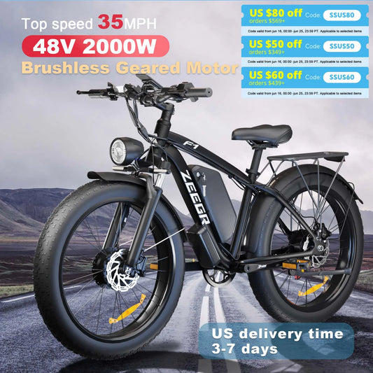 ZEEGR B1 F1 Full Suspension Electric Bike 48V 2000W CE