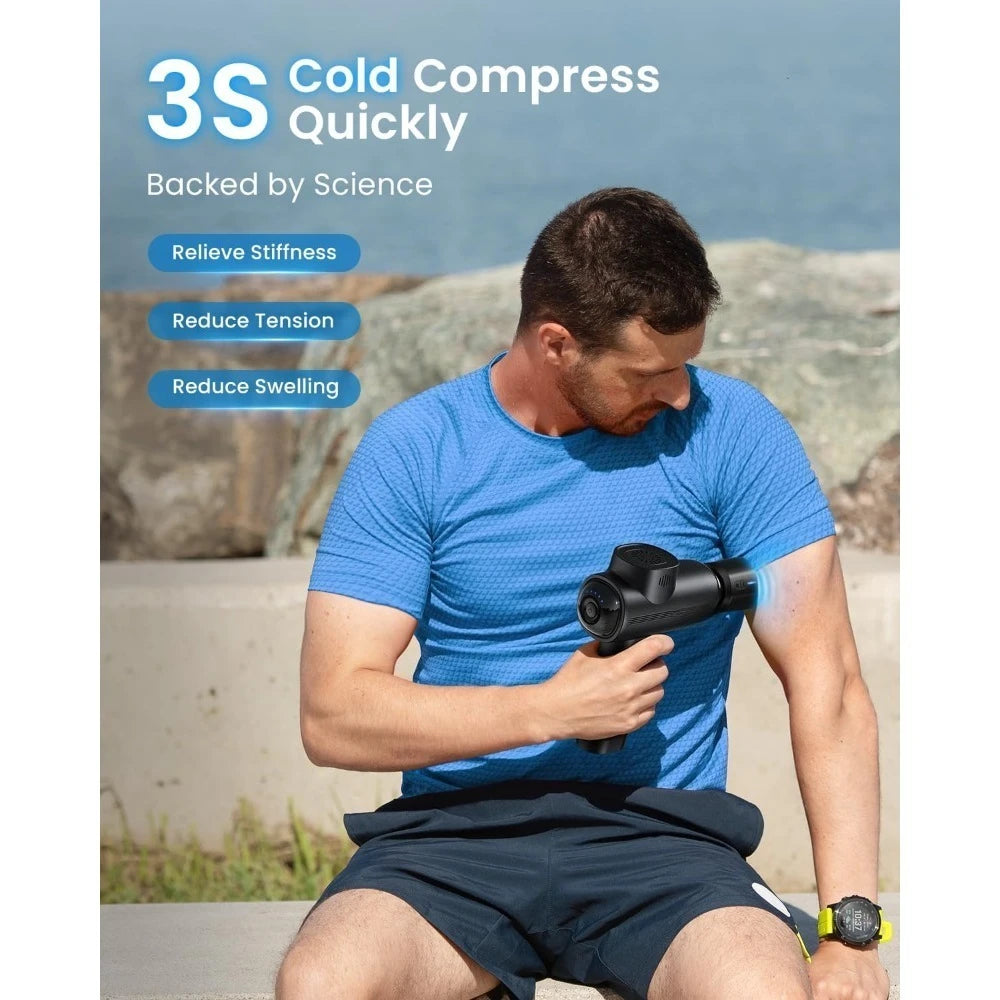 Thermacool Massage Gun Deep Tissue With Heat And Cold Head