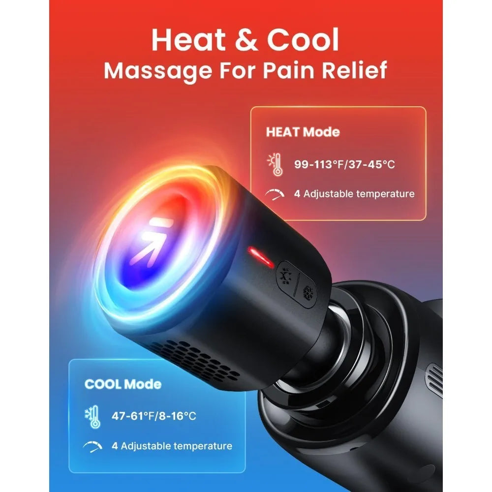 Thermacool Massage Gun Deep Tissue With Heat And Cold Head