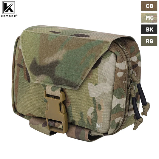 KRYDEX Tactical Rip Away Medical Pouch Tear Off First Aid IFAK Pouch MOLLE EMT Holder Outdoor Emergency Survival Bag in 4 Colors