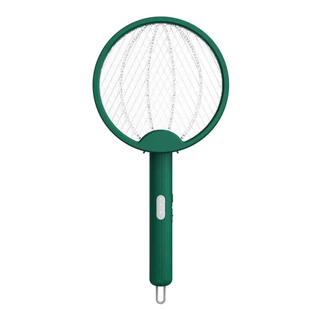 Foldable Electric Fly Swatter Rechargeable Bug Zapper Safe Indoor Outdoor Mosquito Trap Lamp
